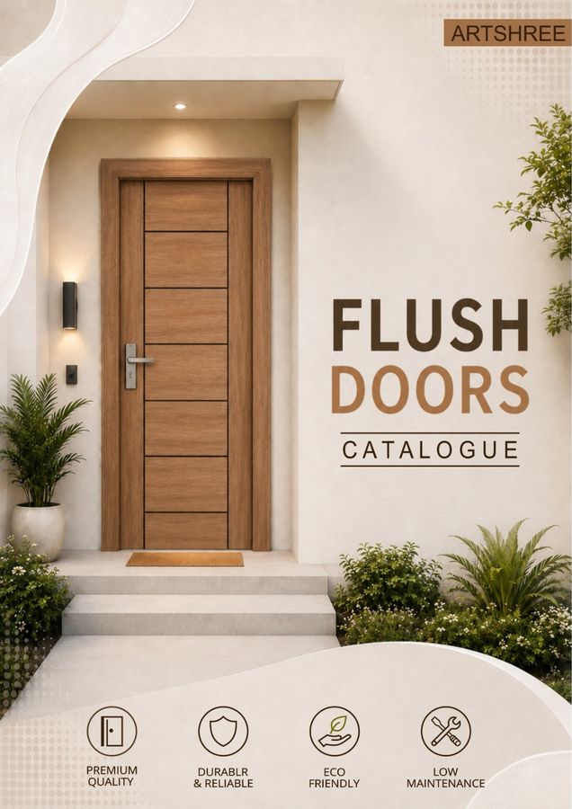 Flush door catalogue cover design